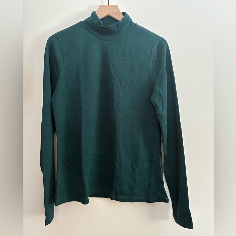 NWOT Women's Long Sleeve Wool Baselayer - Emerald Green
